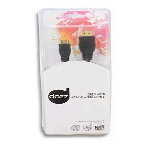 Cabo Hdmi X Mini Hdmi-dazz 2 Metros Novo