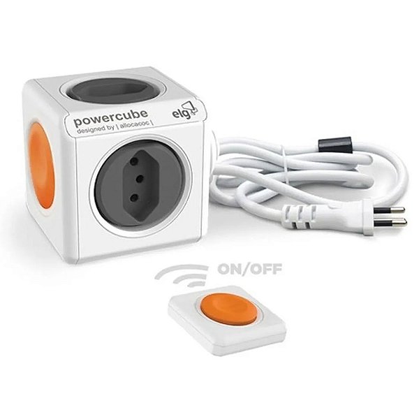 Filtro de Linha Powercube Controle Multiplicador 4 Tomadas ELG