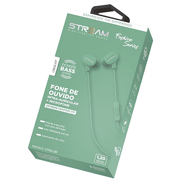 Fone De Ouvido Intra-auricular Com Microfone ELG Str12lbe