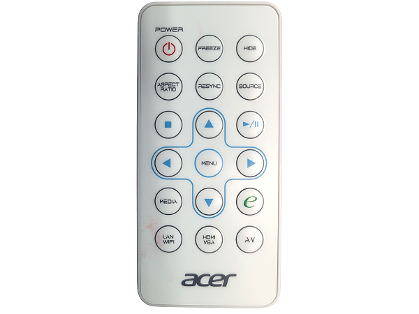 Controle remoto projetor portátil ACER, K130, IR28012AC4 IR2