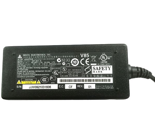 Fonte Asus Eee Pc 900 Pn Adp-36eh-b 12v 3a Pino 4.8x1.7mm