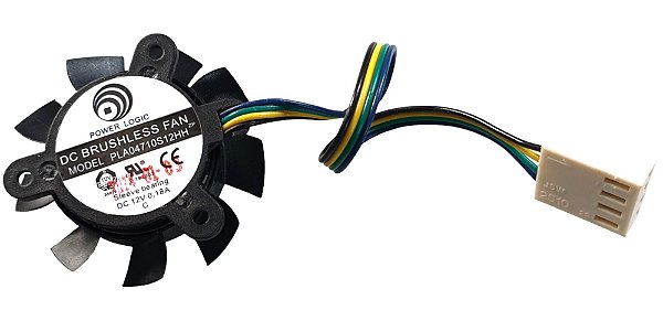 Cooler de refrigeração para placa gráfica 12v 0.18a 37mm