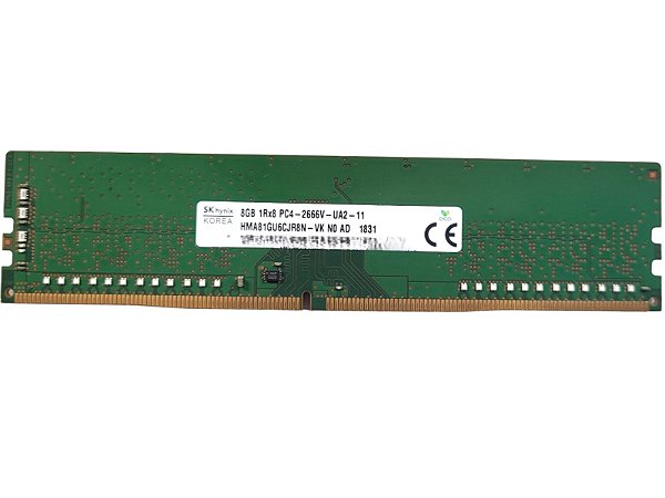 Memoria Hynix 8GB PC4 DDR4 2666Mhz 288 Pinos 1.2V