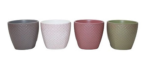 Cachepot Colors 12x12x10 Com Cores Diversas Casambiente
