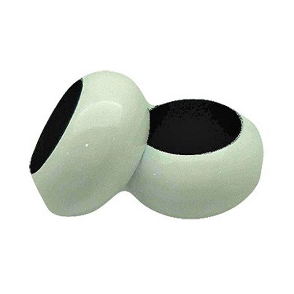 Kit Jogo 6 Porta Guardanapo Argola Anel Branco