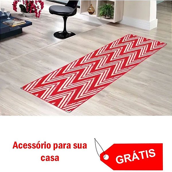 Tapete Passadeira Sala Cozinha Quarto 66x2,30 Pa11 + Brinde