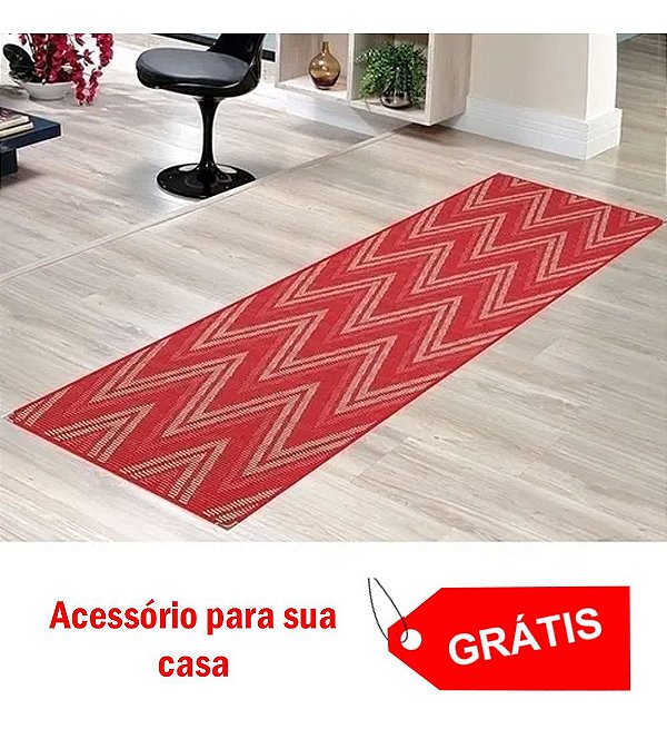 Passadeira Tapete Ps19 66 X 2,30 Antiderrapante + Brinde Sala Quarto Cozinha