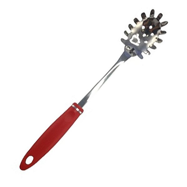 Colher Pegador De Massas Para Servir  Inox Cabo Plástico - C