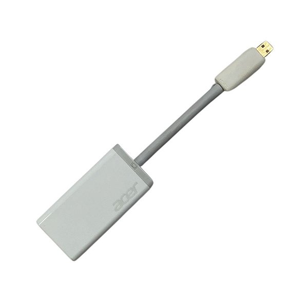 Adaptador Conversor Acer Mini HDMI x VGA Branco