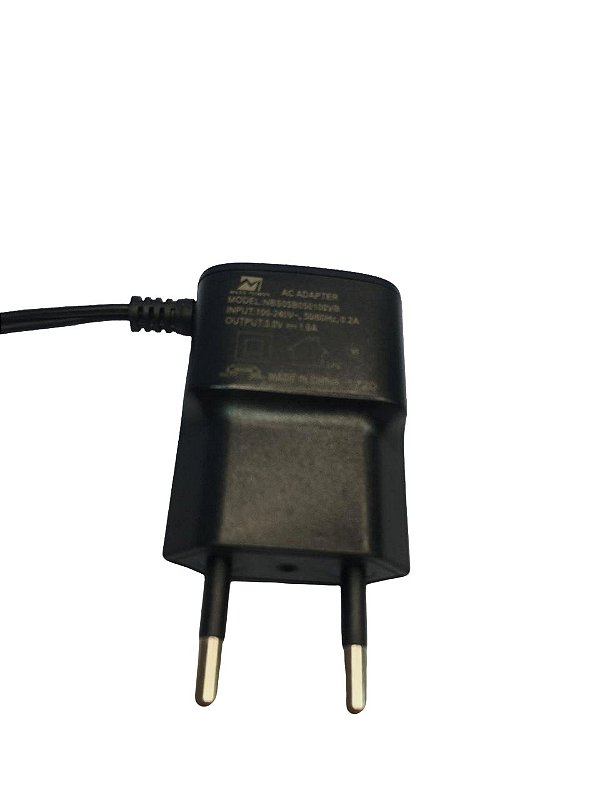 Fonte Carregador De Parede Tomada Pino 5V 1A Cabo Micro USB