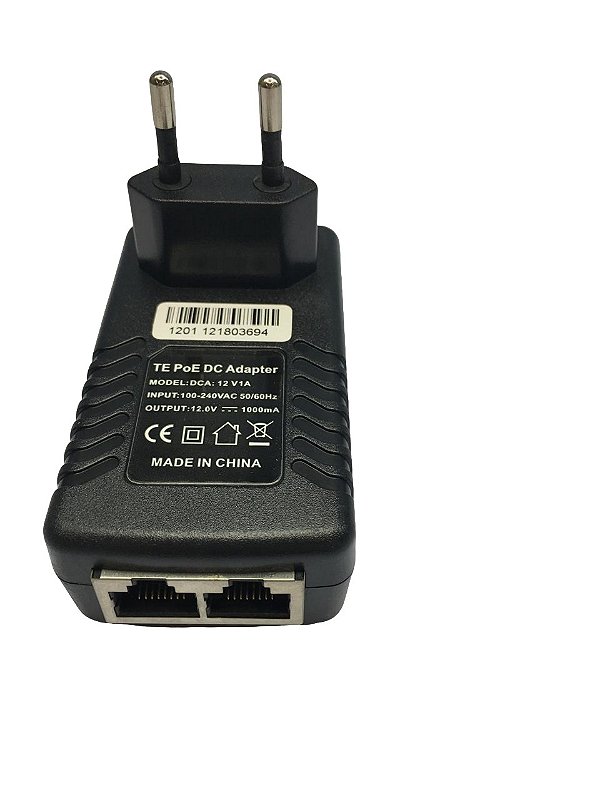 Fonte Poe - Lan Compacta 12v 1a Conector Rj45