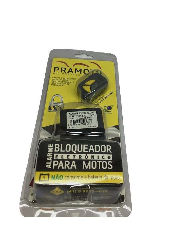 Alarme Bloqueador Controle De Presença Procar Eclipse - Moto
