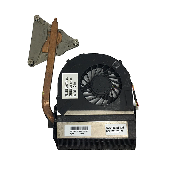 Cooler C/ Dissipador P/ Acer 4741, 4741g, 4741z, 4740, 4740z