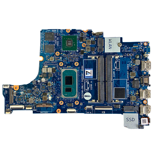 Placa Mãe Dell LA-K033P Core™ i7-1165G7 Geforce Mx330
