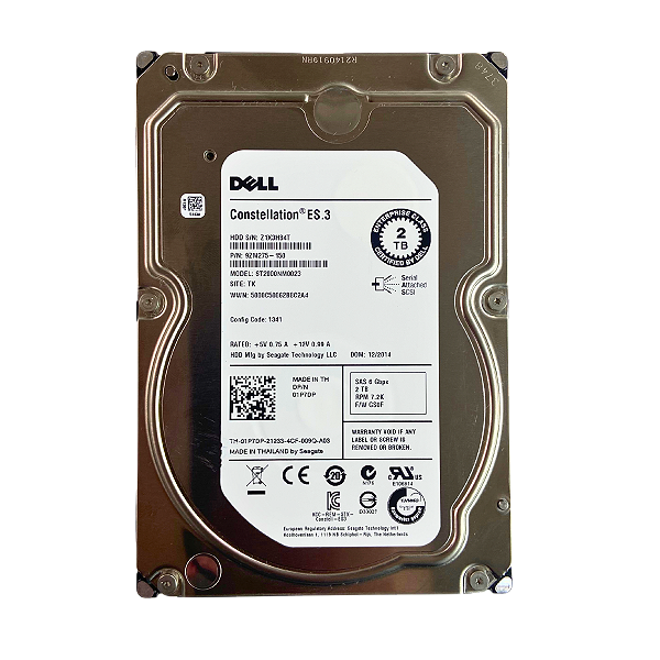 HD Dell 2TB SAS 3.5 Seagate Constellation ST2000NM0023