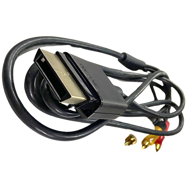 Cabo AV Xbox 360 Original – Cabo RCA Áudio e Vídeo Slim Fat