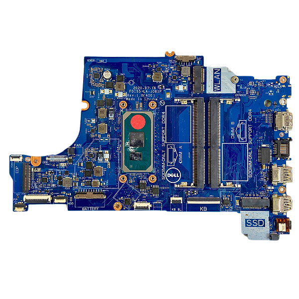 Placa Mãe Dell LA-J081P Intel® Core™ i5-1035G1 SUCATA