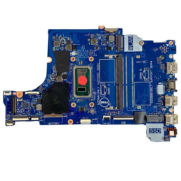 Placa Mãe Dell LA-G714P Core™ i3-7020U 1 SLOT DDR4 SUCATA