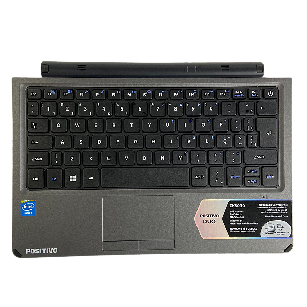 Carcaça Base Superior Com Teclado Positivo ZK3010
