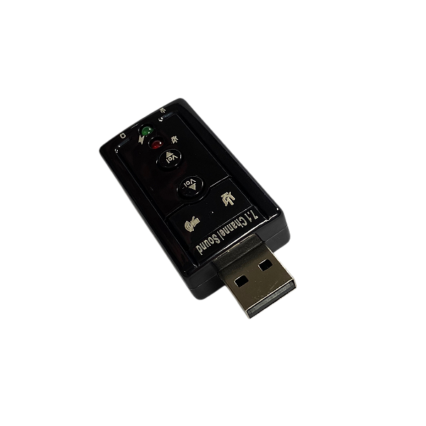 Adaptador de Som USB 2.0 Externo 7.1 Canais - USOM-10
