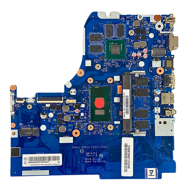 Placa Mãe Lenovo NM-A751 Intel® Core™ i7-6500U SUCATA
