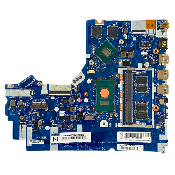 Placa Mãe Lenovo NM-B452 Intel® Core™ i7-8550U SUCATA