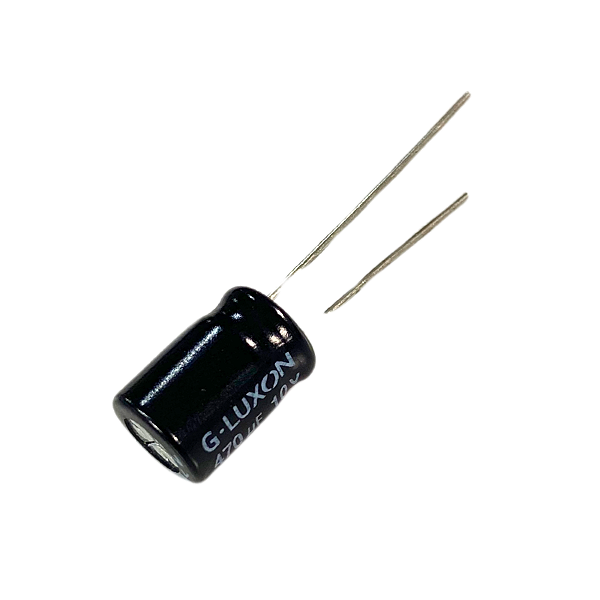 Kit 10 Capacitor Eletrolítico 470µF 10V Radial 105°C 6x11mm
