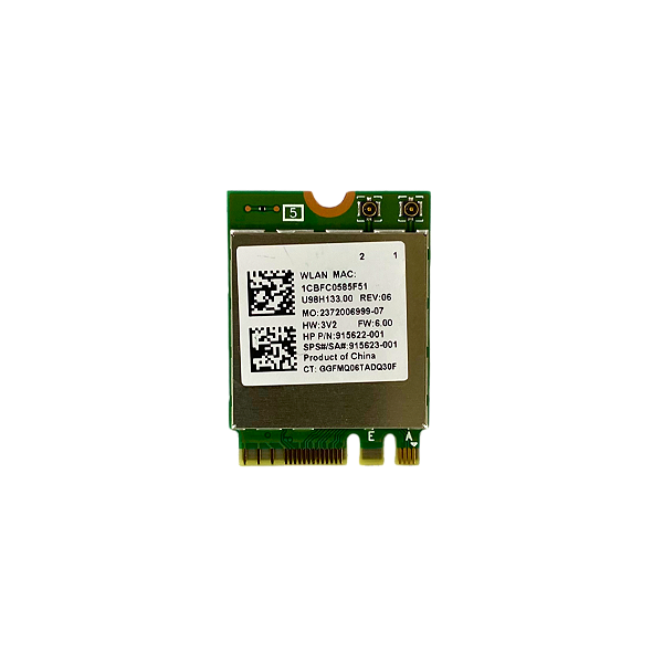 Wireless-AC para HP ProBook 450 G5 BT 915622-001 RTL8822BE