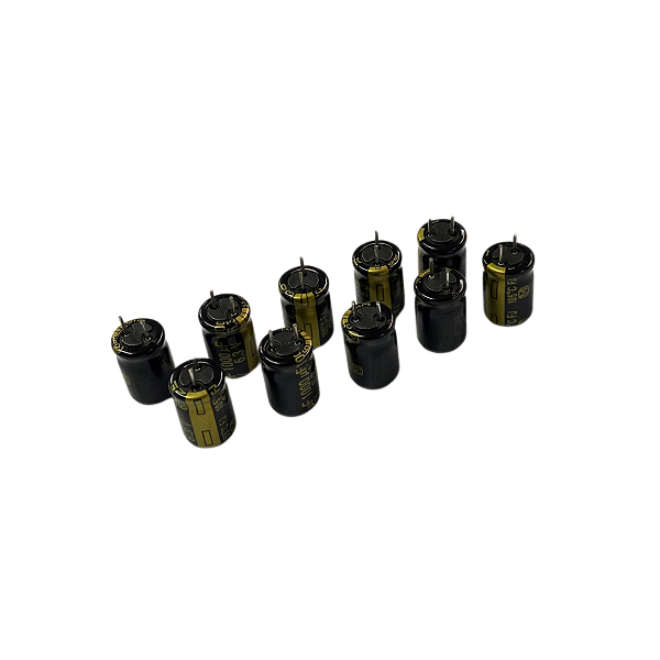 Kit 10 Peças Capacitor Eletrolítico 1000uF 6.3V 105°C FJ