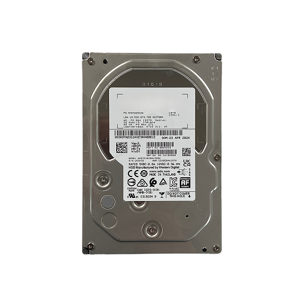 HD UVXHS9 0B42253 Western Digital10TB SAS 12GBs 3.5in