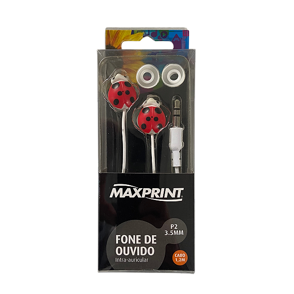 Fone De Ouvido Maxprint Joaninha Stereo