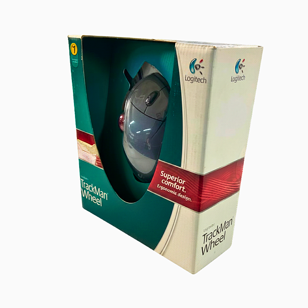 Mouse Trackball Logitech TrackMan Wheel Ergonomico Fio PS2