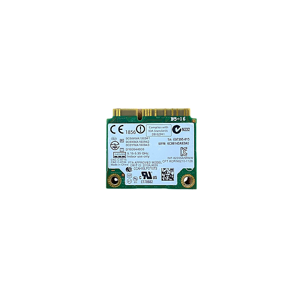 Placa Wifi Intel 6205 Dual Band Half Mini Lenovo HP 60Y3253