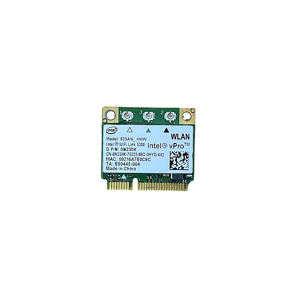 Placa Wifi Intel 5300 Dual Band Mini PCIe Dell 0N230K 450Mbp
