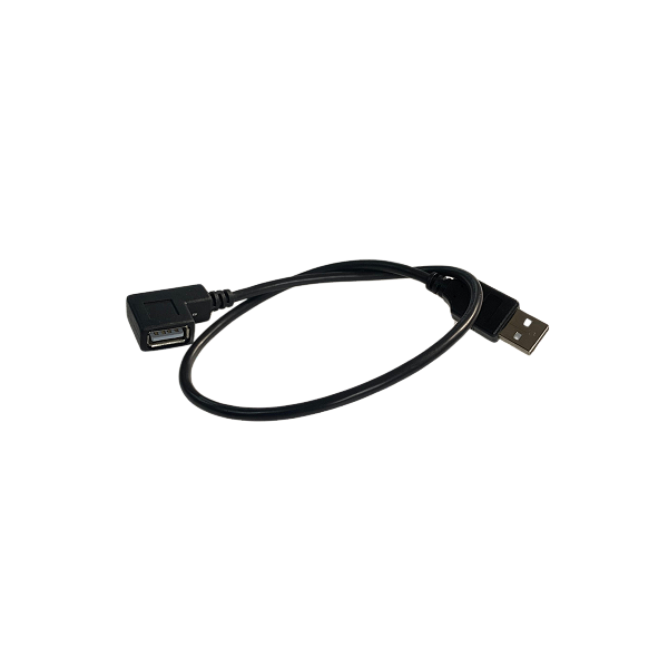 Cabo Extensão USB A Macho para USB Fêmea em L 90° 45 cm