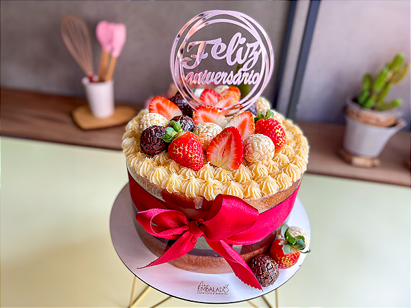 Bolo Naked 20cm (20 fatias)