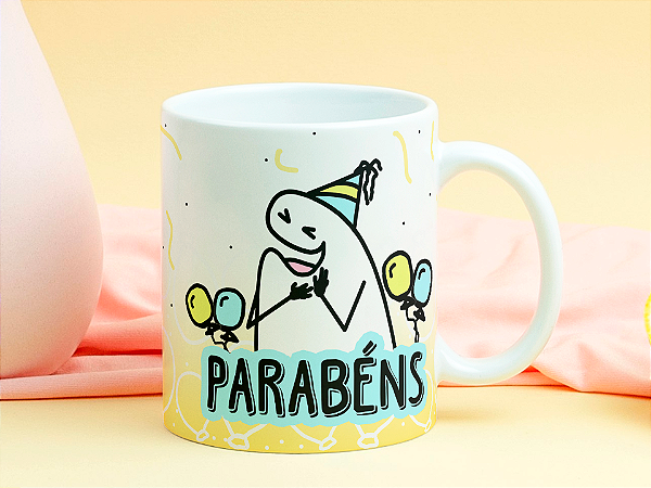 Caneca de Aniversário Parabéns