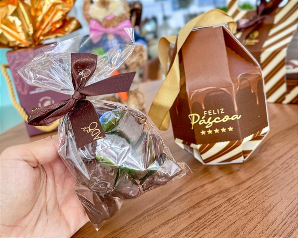 Bits de Brownie na Caixinha