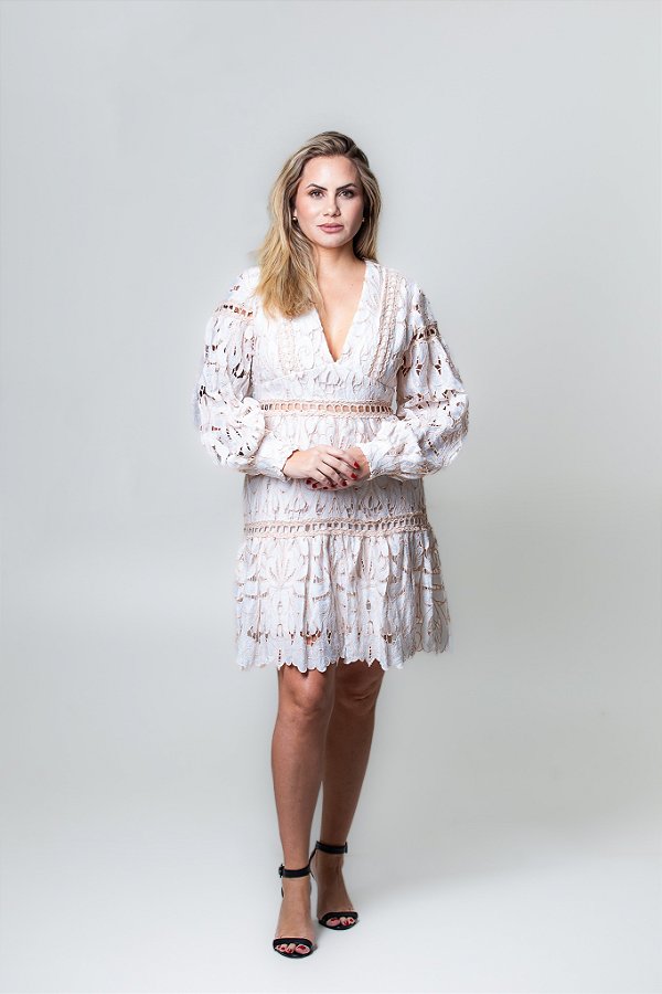 Vestido rendado