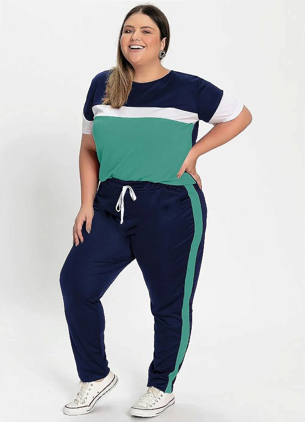 Conjunto Jogger Plus Size
