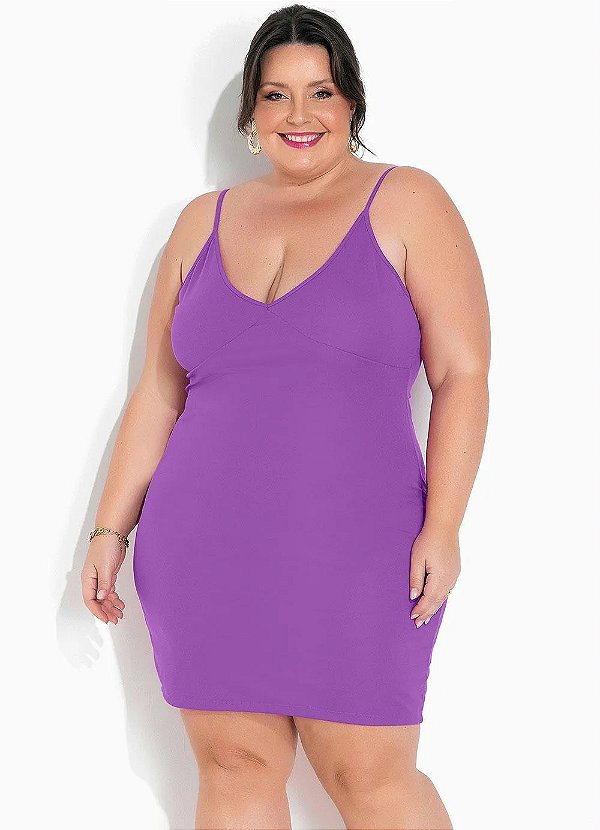 Vestido alcinha Plus Size.