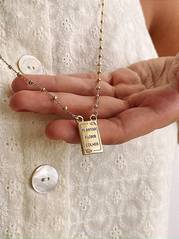 Escapulário Primavera Dourado