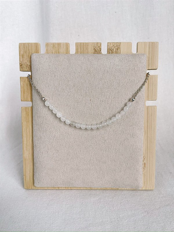 Colar Celeste Quartzo Transparente