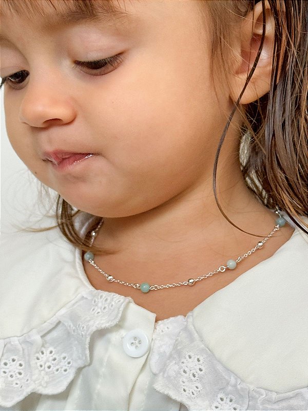 Gargantilha Siriús Amazonita Infantil