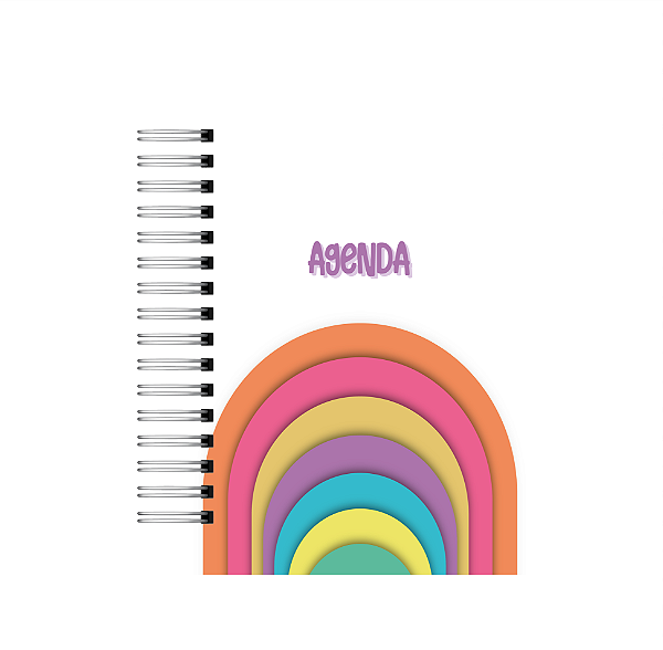 Produto - Agenda Datada: Coleção Colors - Arcos
