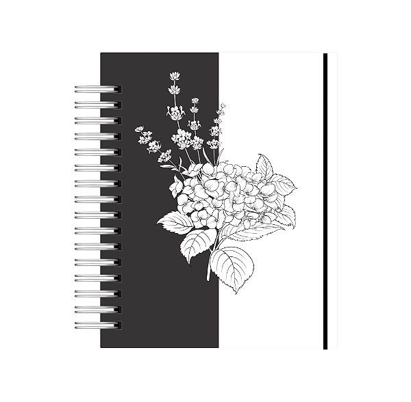 Produto - Agenda Datada: Coleção Floral Black