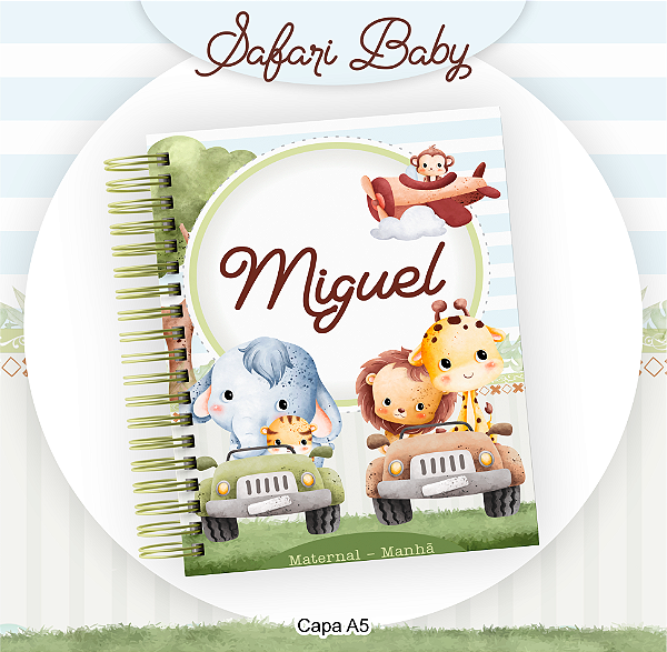 Produto - Caderno Infantil - Safari Baby