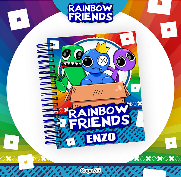 Produto - Caderno Infantil - Rainbow Friends