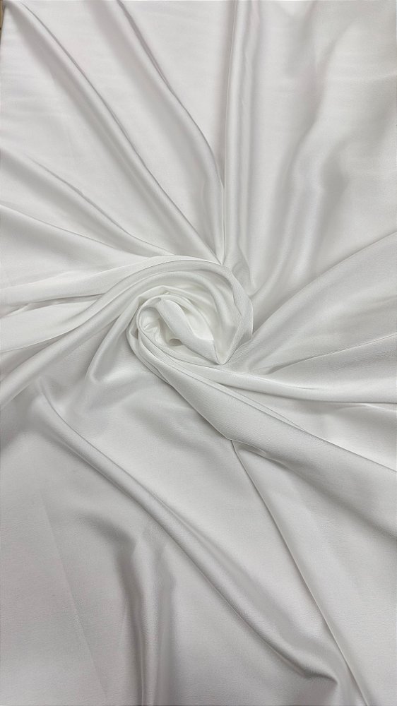 crepe amanda 100% Poliéster,cor off white Largura 150 cm 100% Poliéster.