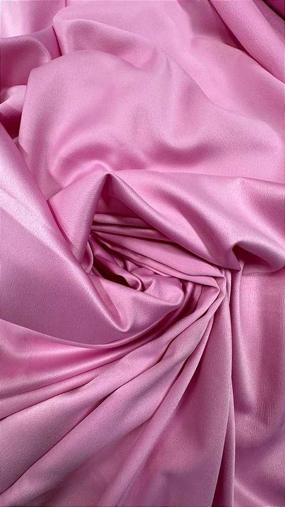 crepe amanda 100% Poliéster,cor rosa barbie Largura 150 cm 100% Poliéster.